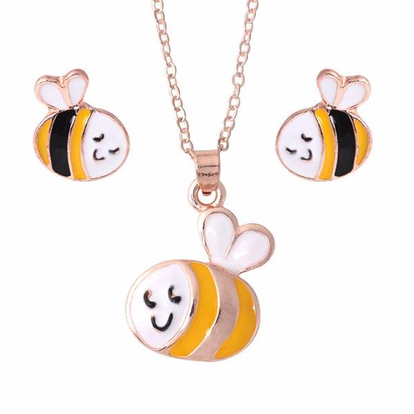 The Honeybee Pendant Set