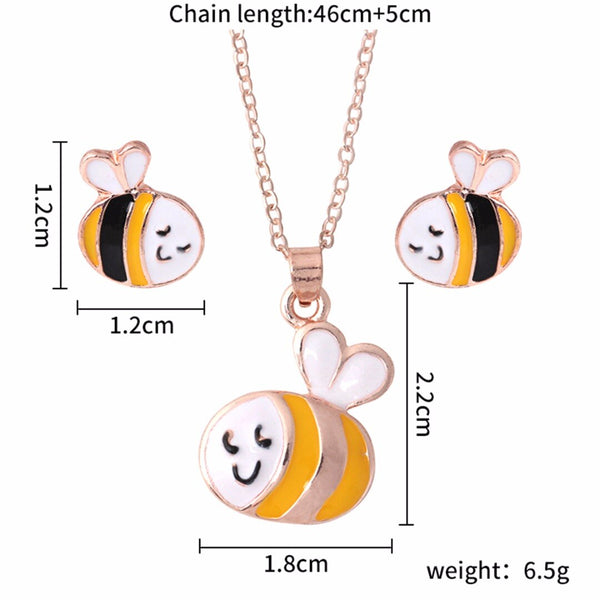 The Honeybee Pendant Set