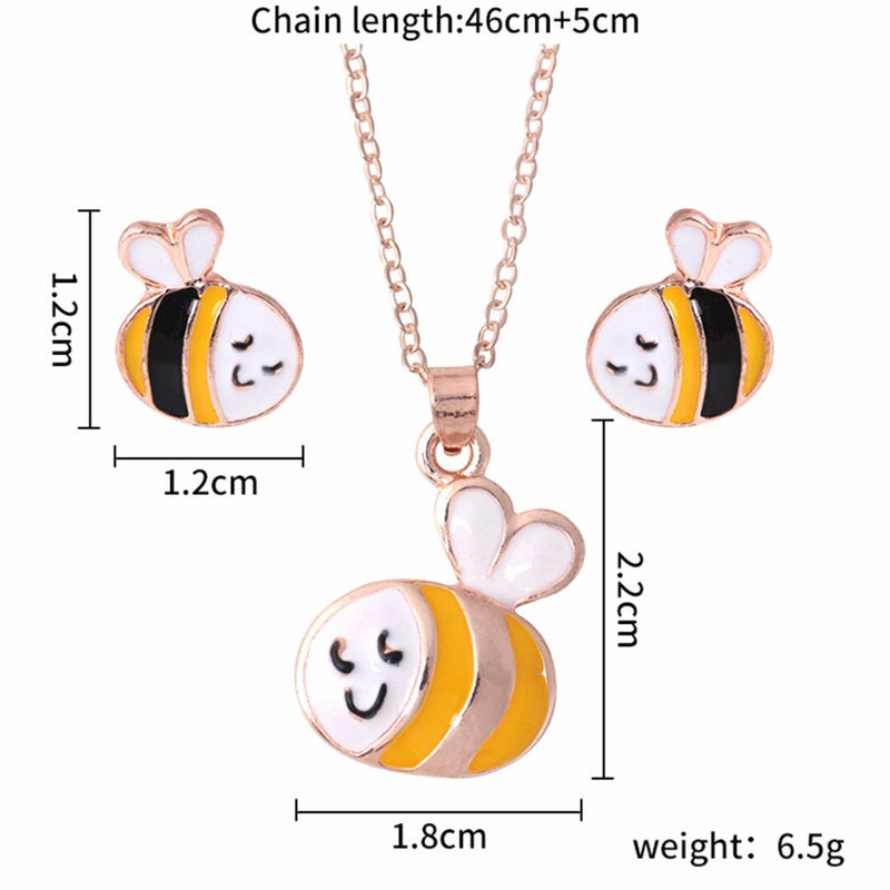 The Honeybee Pendant Set