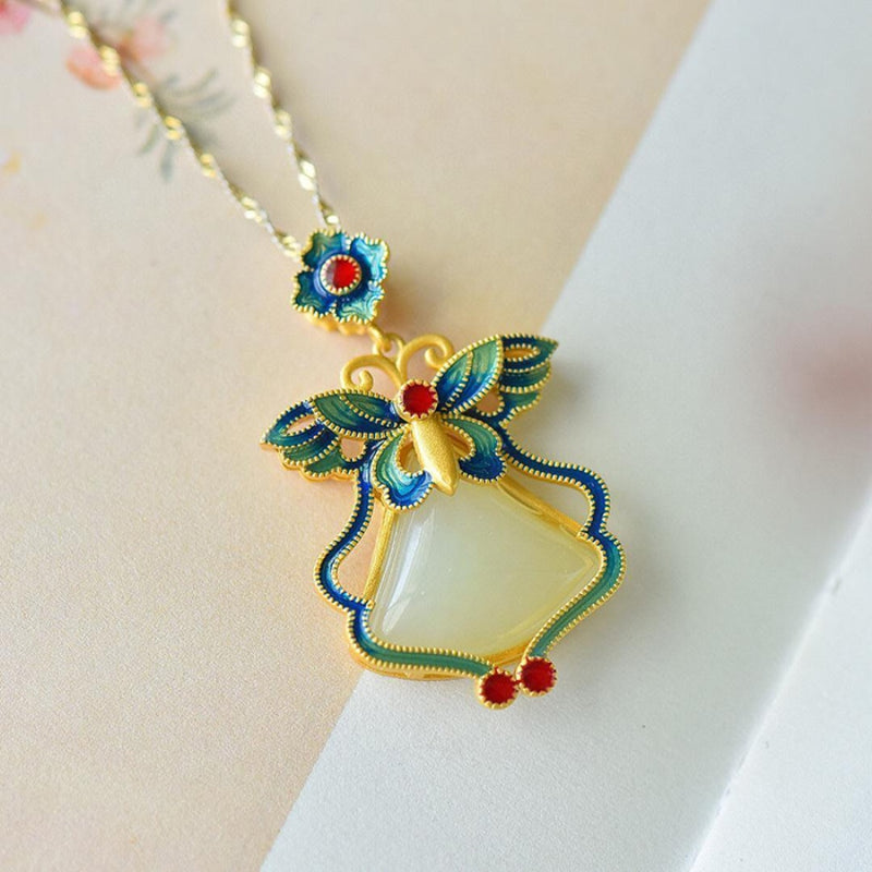 The Mia Butterfly Pendant with Chain