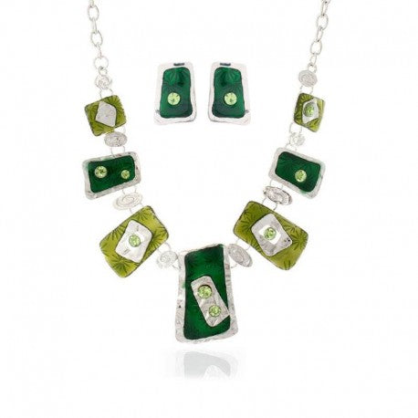 The Shades of Green Jewelry Set