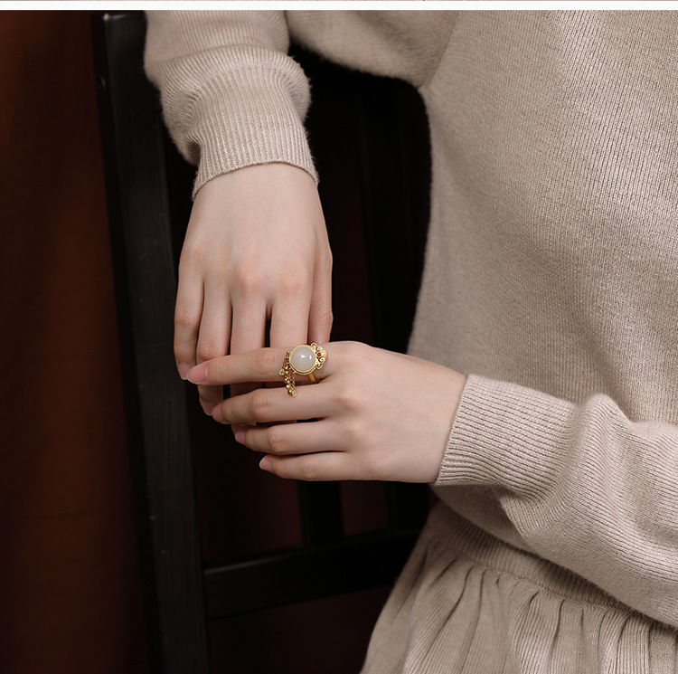 The Roohani Tassel Adjustable Ring