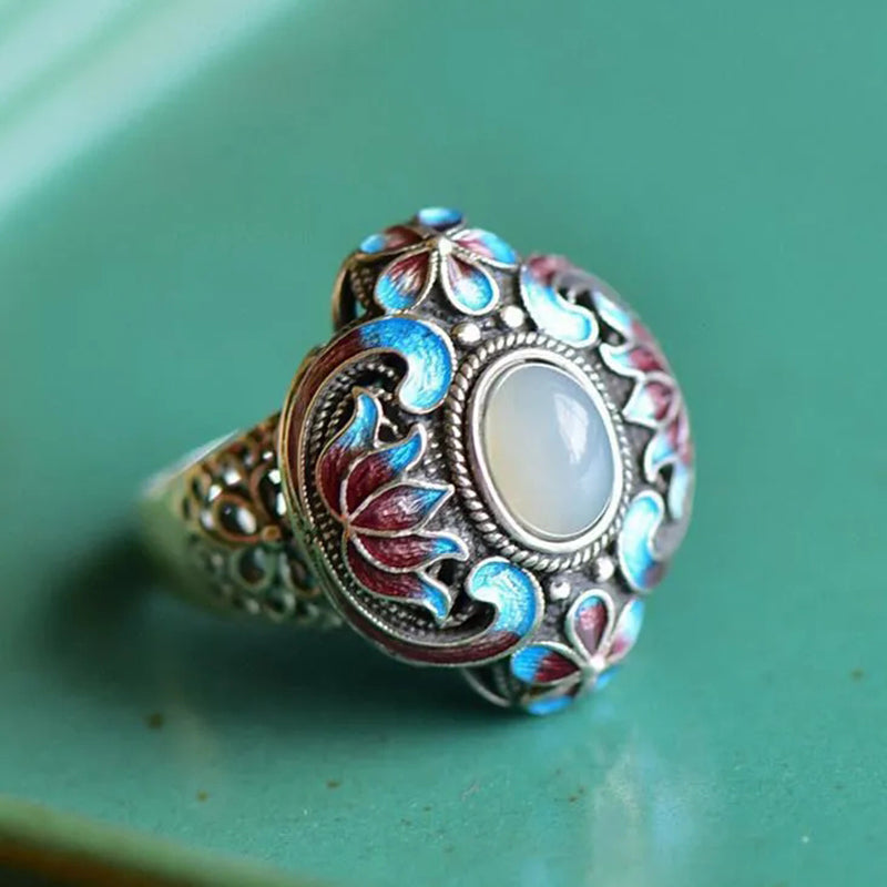 The Diana Adjustable Jade Ring