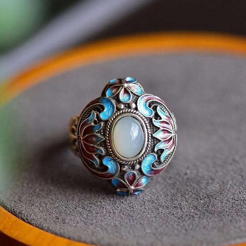 The Diana Adjustable Jade Ring