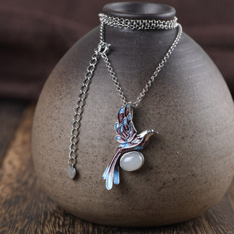 The Vivian Bird Pendant with Chain