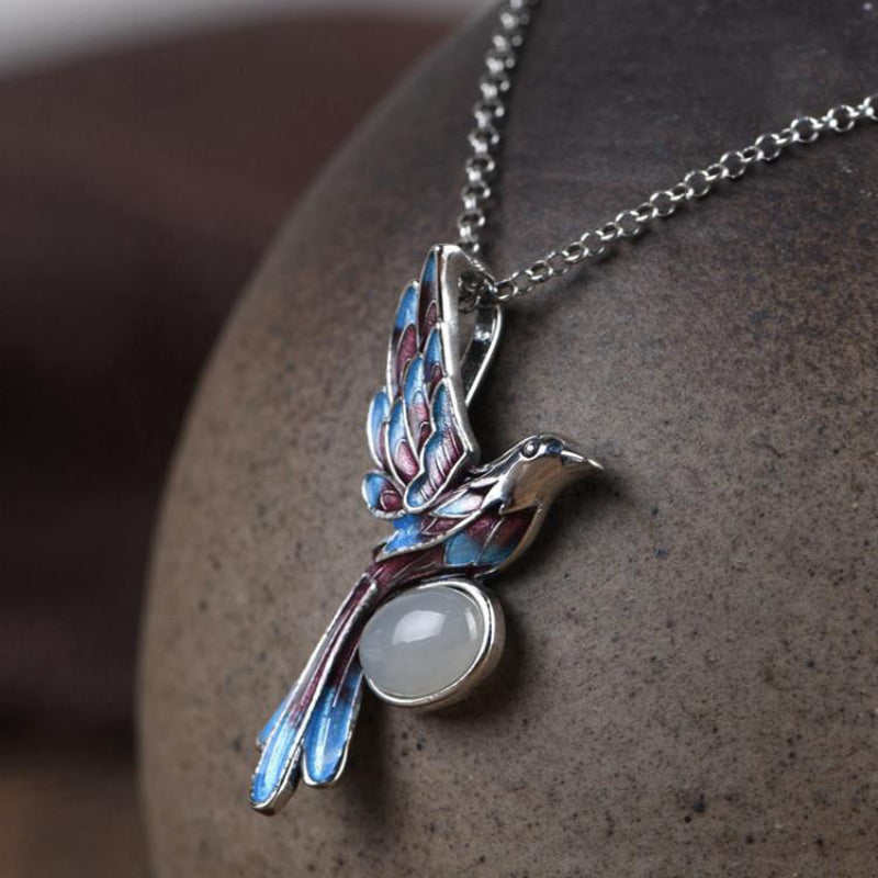 The Vivian Bird Pendant with Chain