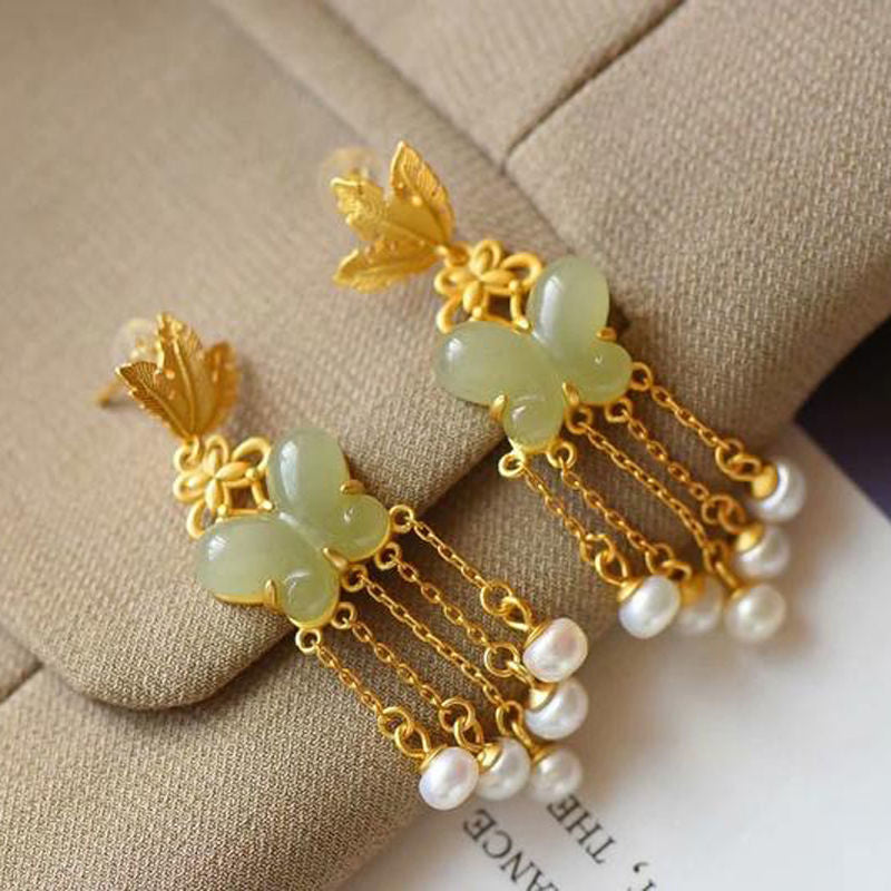 The Butterfly Tassel Earrings