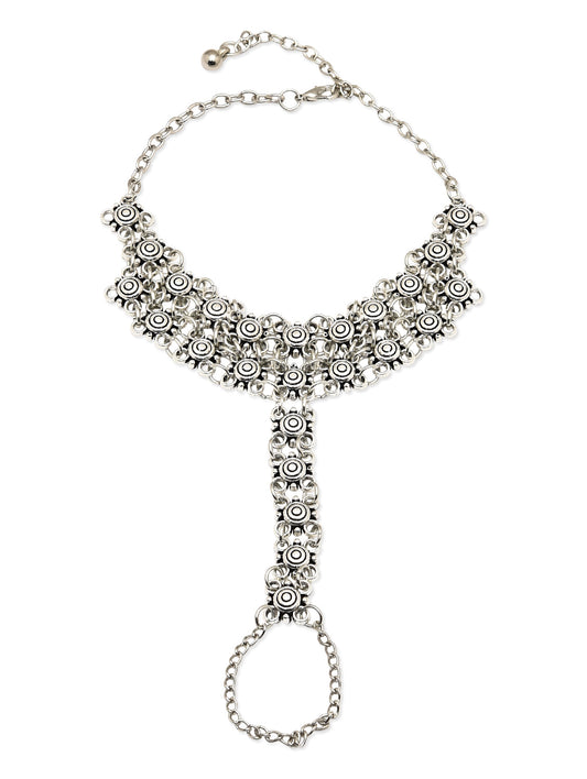 The Gypsy Anklet with Toes Chain