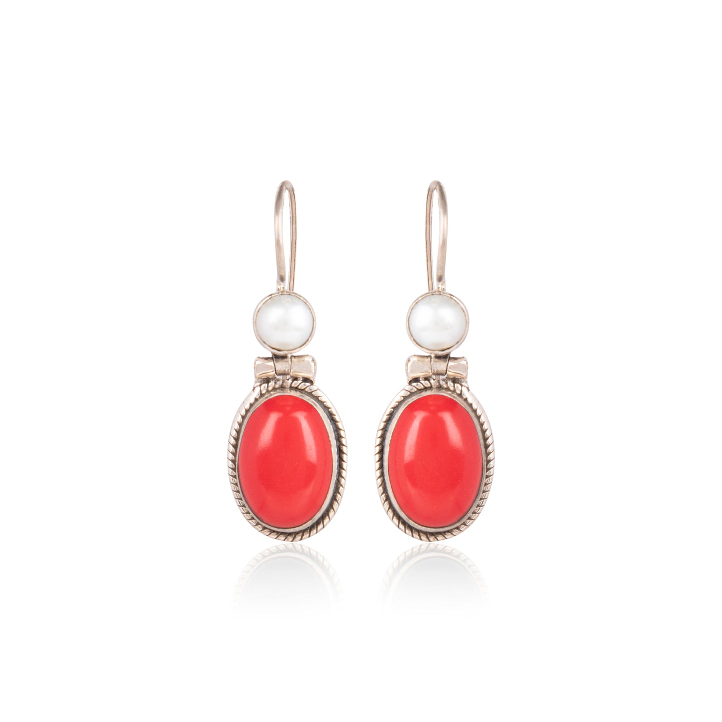 The Elina Silver Drops : Red