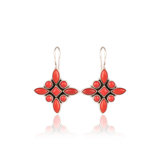 The Celia Earrings : Red