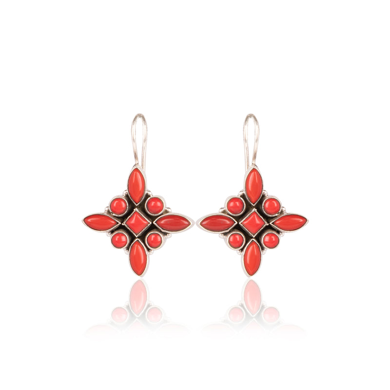 The Celia Earrings : Red