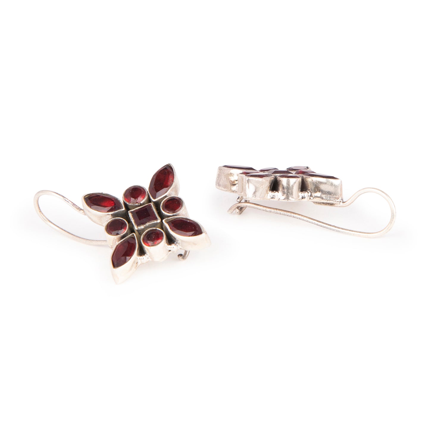 The Celia Earrings : Maroon