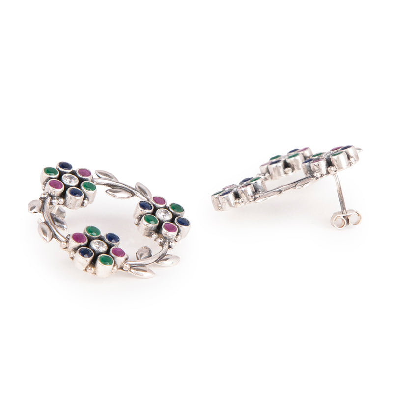 The Floral Wreath Earrings - Multicolor