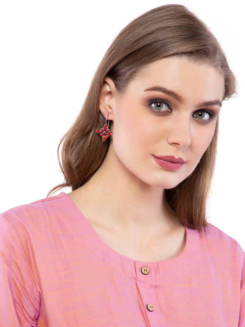 The Celia Earrings : Red