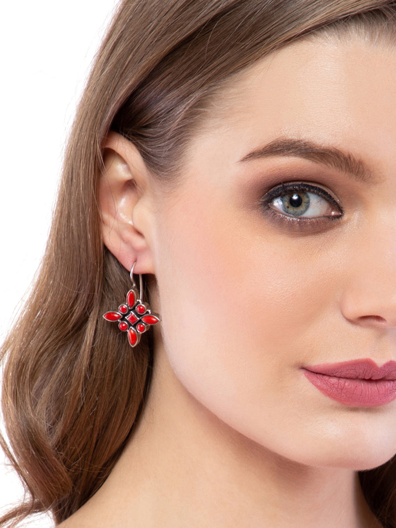 The Celia Earrings : Red