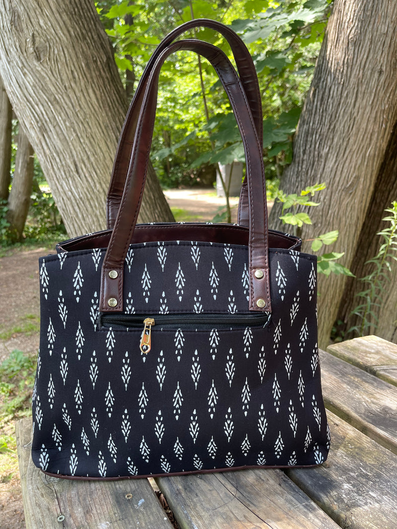 The Three Partition Melissa Tote : Black