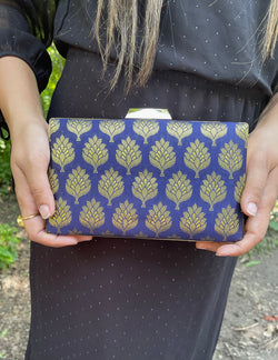 The Paithani Box Clutch