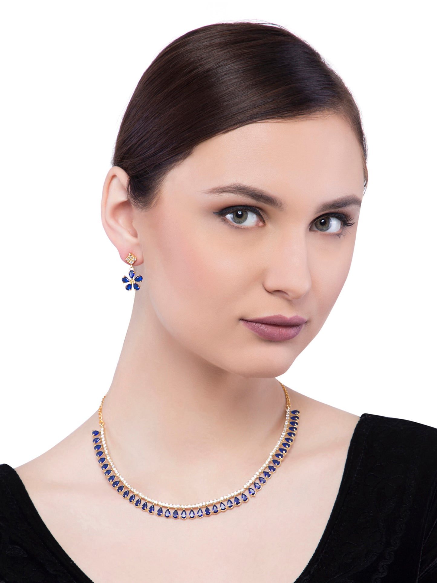 The Naila Jewelry Set - Blue
