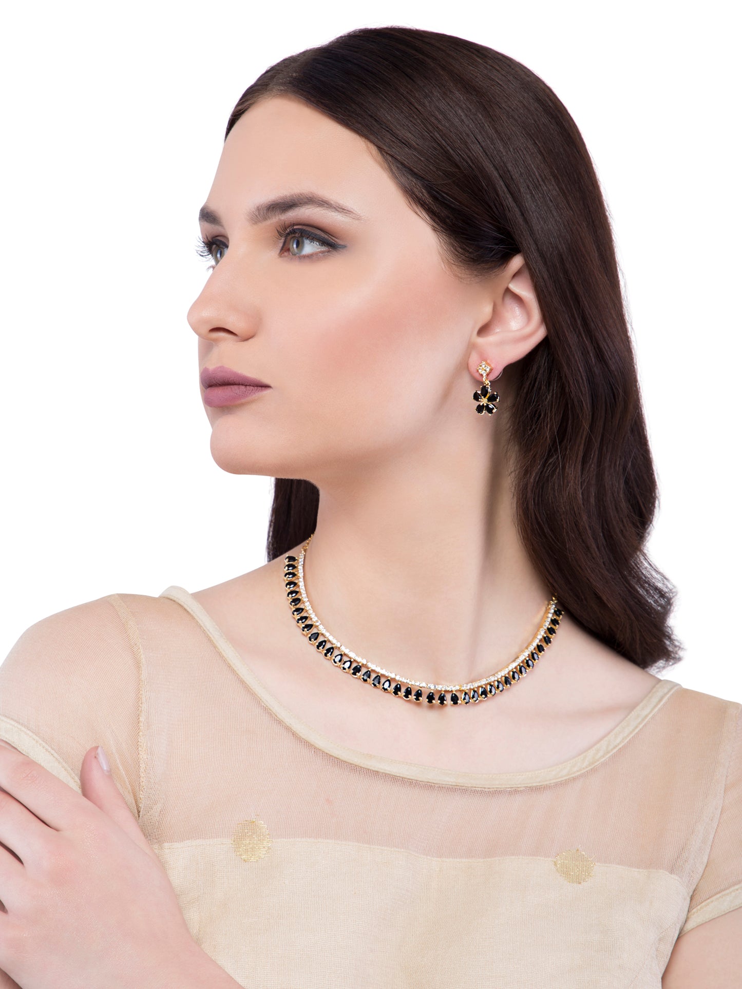 The Naila Jewellery Set - Black