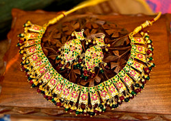 The Gold Plated Pihu Jadau Jewellery Set