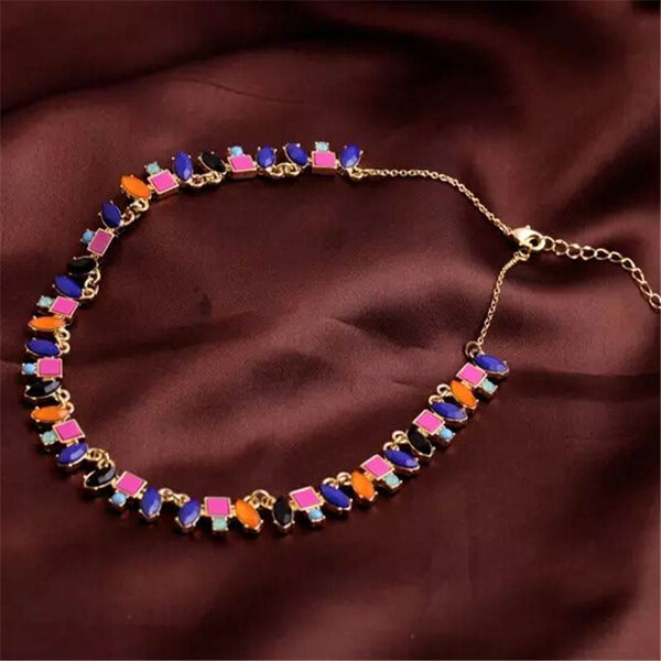 Multicolored Stones Necklace